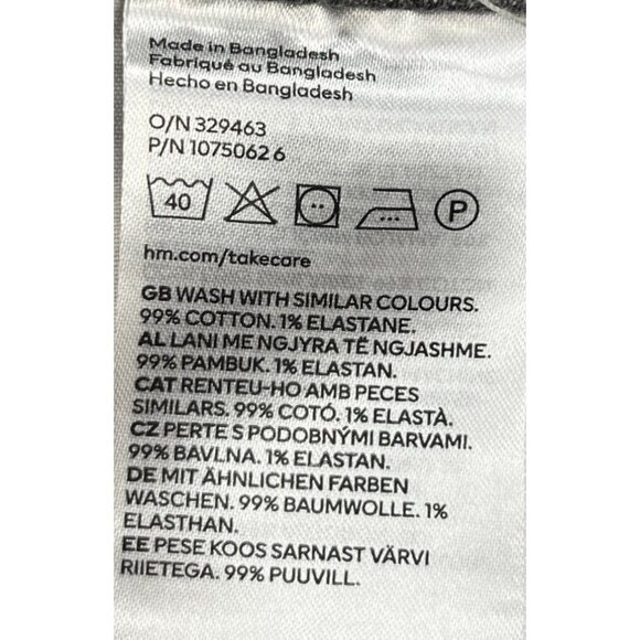 H&M Jeans Women 16 Gray Slim Regular Waist Ankle Length Light Wash Stretch Denim - Picture 4 of 13